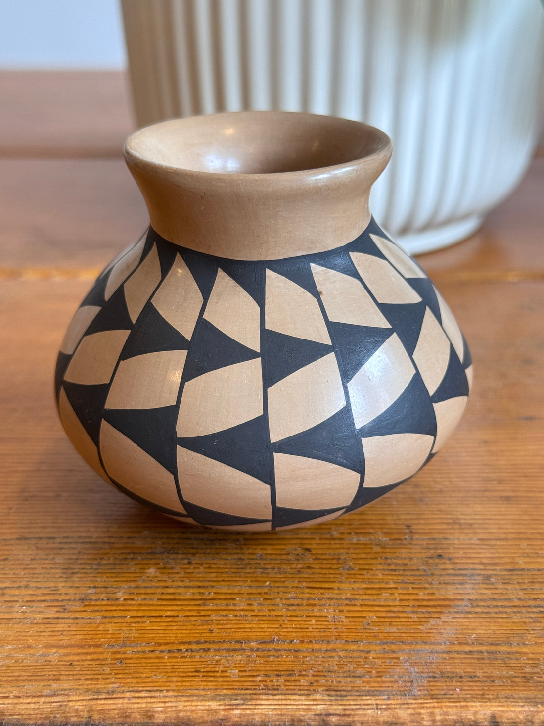 Native Basket and Clay Pot Ceramic Vase Sold Separately