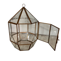 Glass and Brass Geometric Terrarium