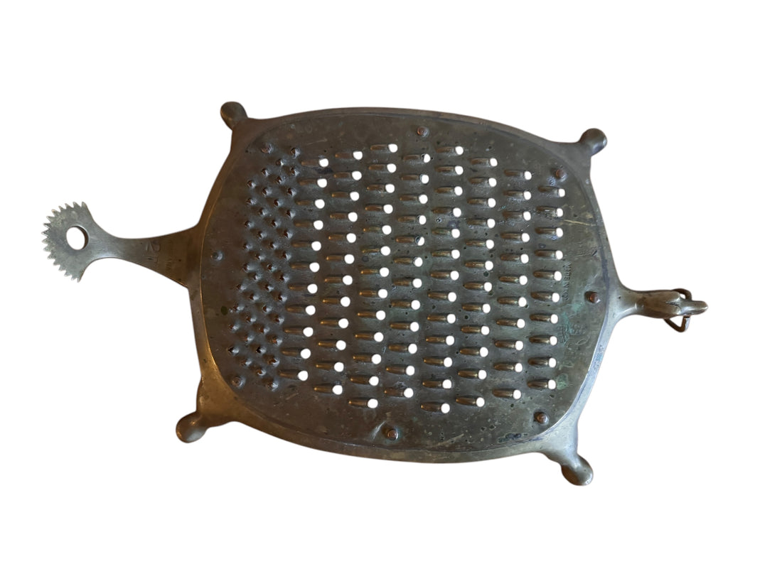 Brass Turtle Grater Kitchen Utensil Food Processor