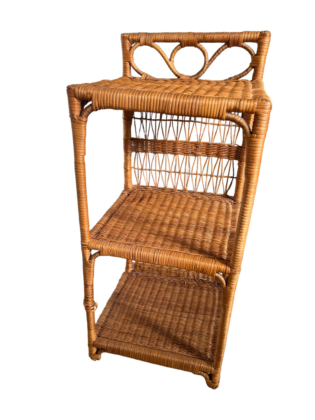 Wicker Woven Bookshelf Organizer Storage Spice Rack Bathroom storage