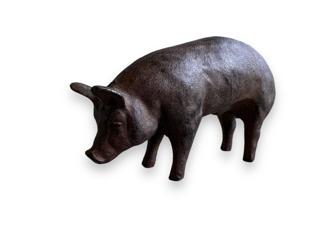 Iron Pig Door Stop