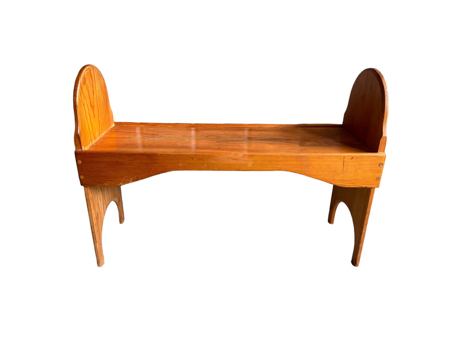 Vintage Wood Stool Bench