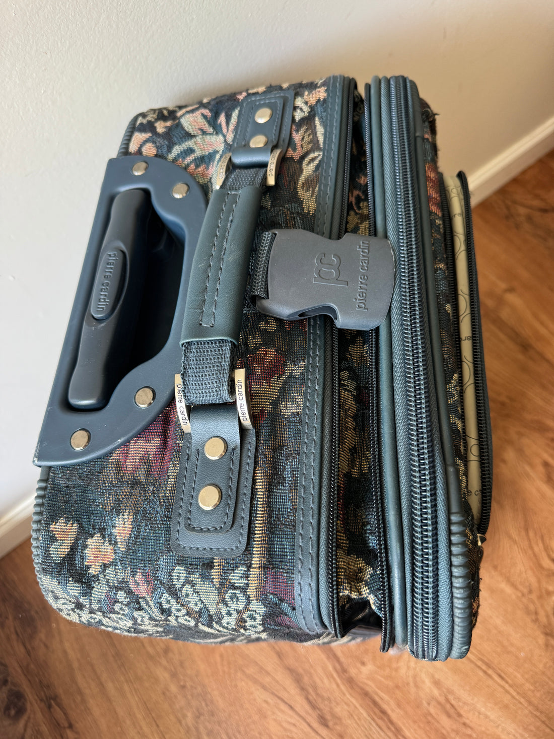 Pierre Cardin Floral Travel Carry-On vintage