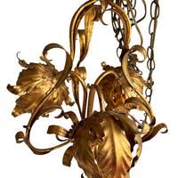 Italian gold Gilt Lotus Pendant Lamp Light