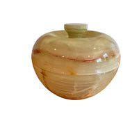 Green and Rust Onyx Round Box