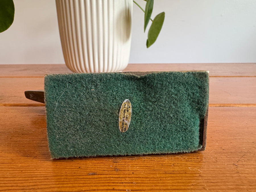 Dolbi Metal Fish Bone Metal Sculpture 1980 Figure Statue Vintage