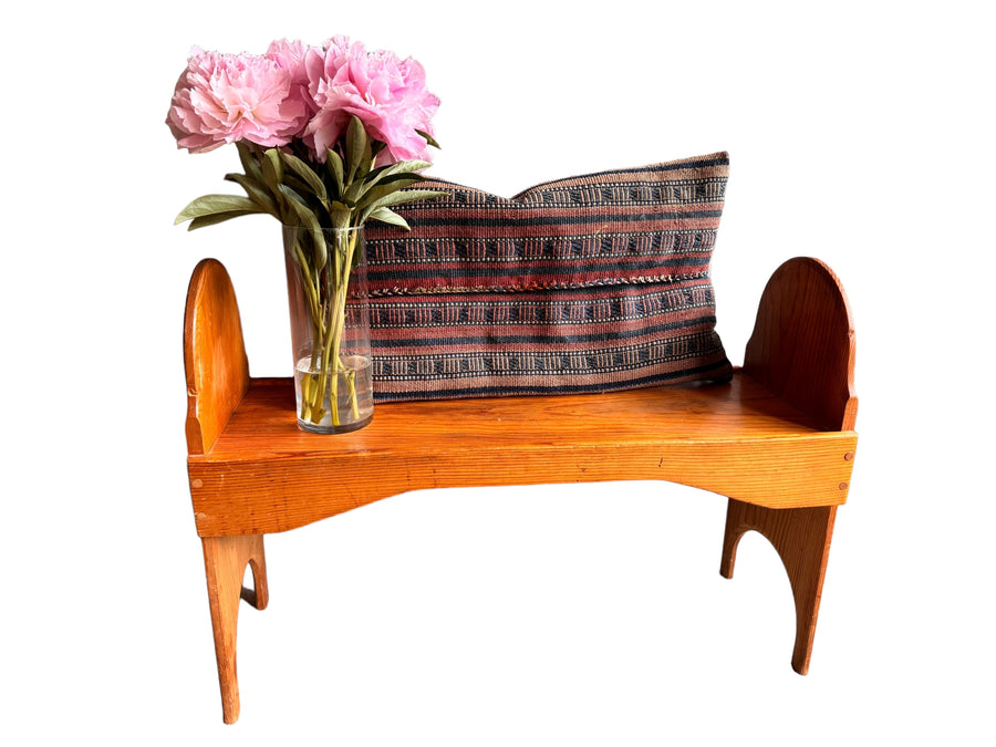 Vintage Wood Stool Bench