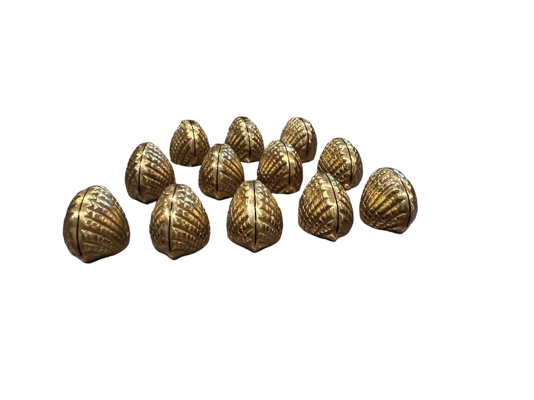 Brass Shell Table Place Holders Set of 12