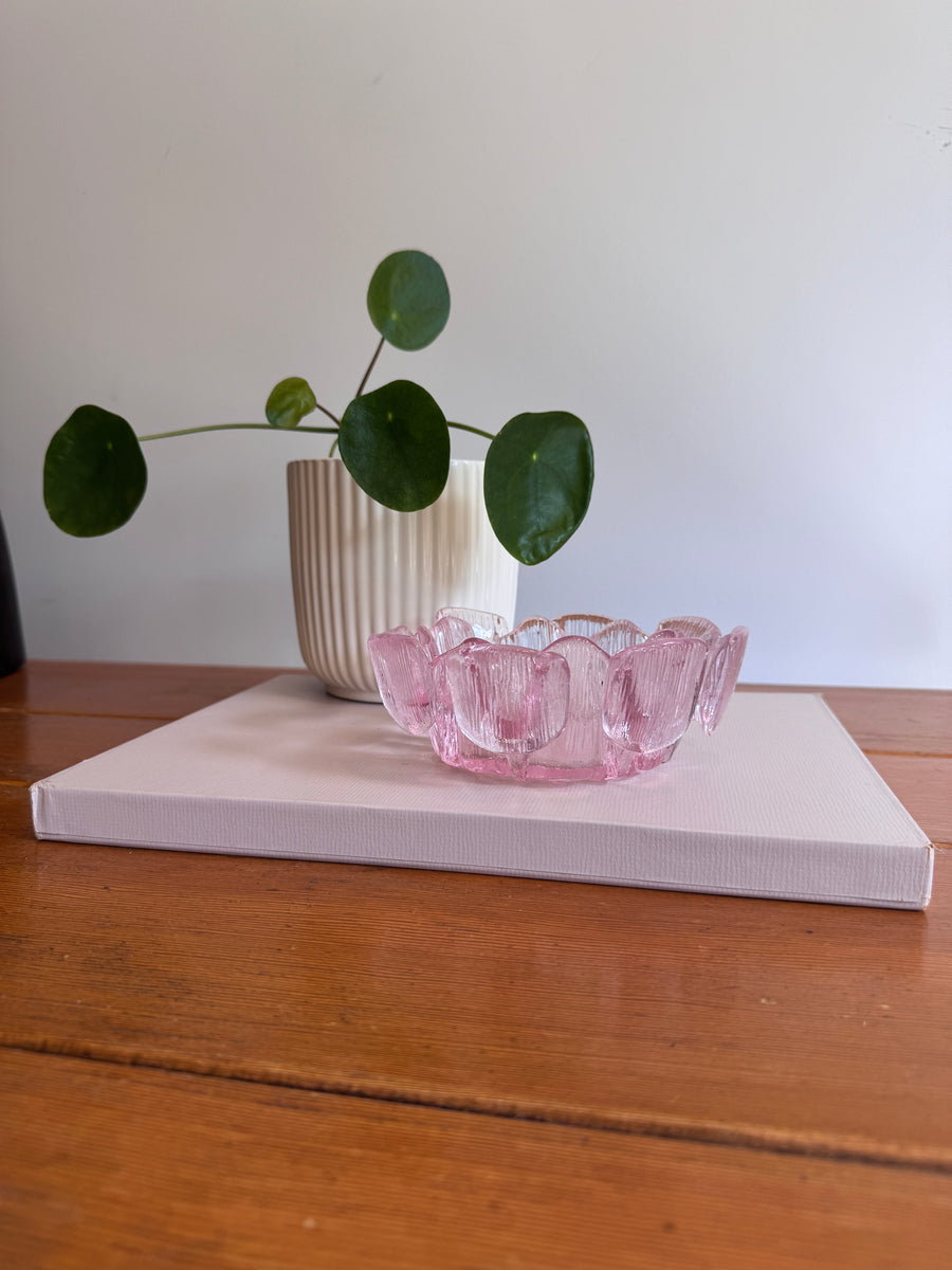 Viking Glass Pink Bowl