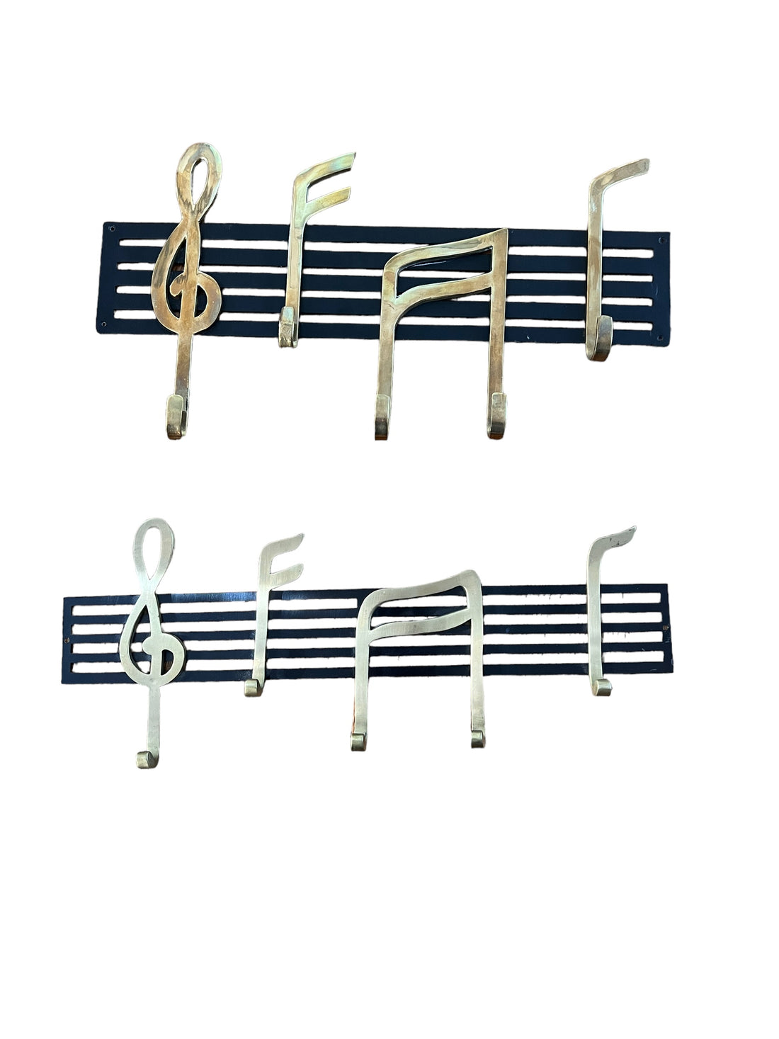 Music Note Wall Hooks Vintage Brass (Each Sold Separately)