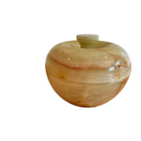 Green and Rust Onyx Round Box