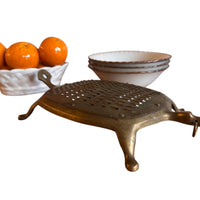 Italian Ceramic white Basket with Oranges Tangerines for I Magnin