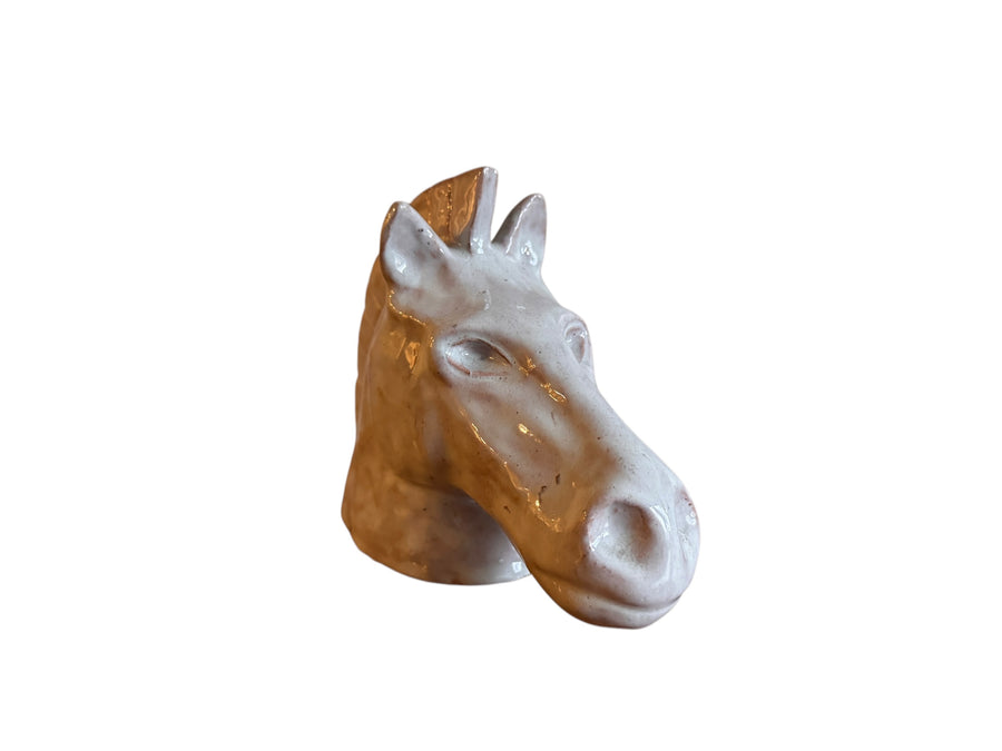 Ceramic Horse Head Sculpture 1938 Studio Pottery Figure