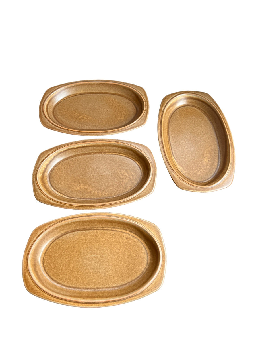 Temuka New Zealand Ceramic Oval Plates set of 4