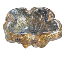 Murano Crystal Glass Ashtray Dish