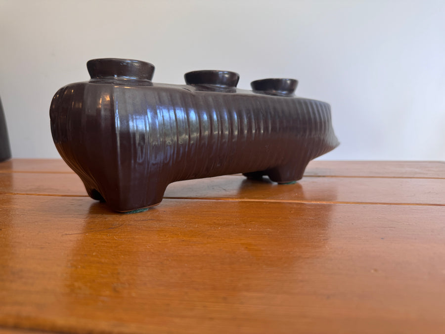 Rare Redwing Ceramic Pig Candle Holder