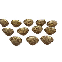 Brass Shell Table Place Holders Set of 12