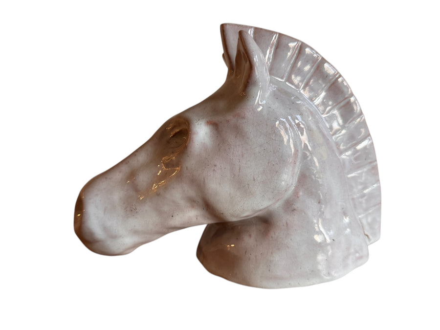 Ceramic Horse Head Sculpture 1938 Studio Pottery Figure