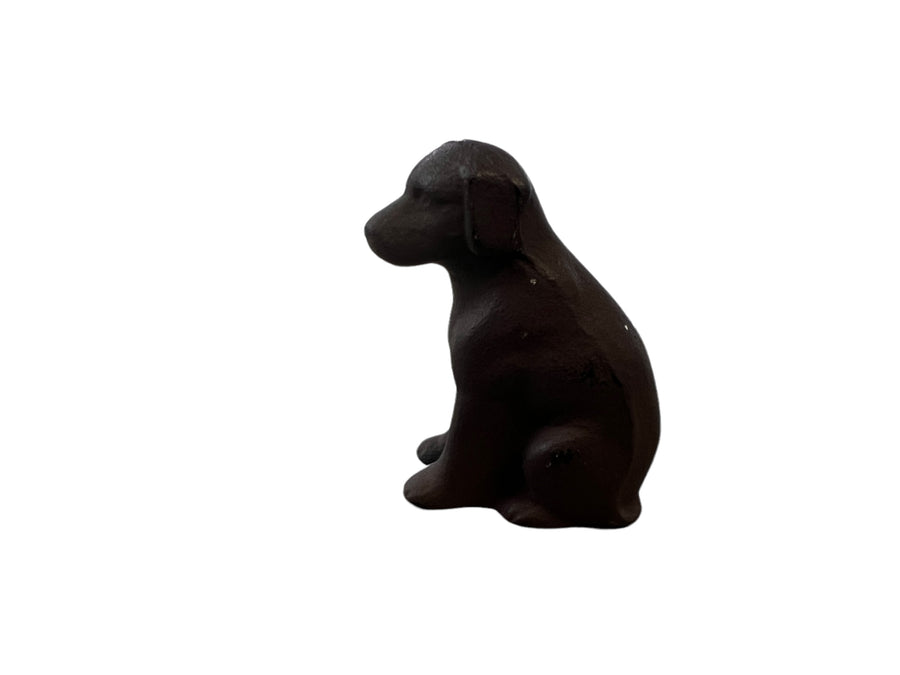 Solid Metal Dog Statue