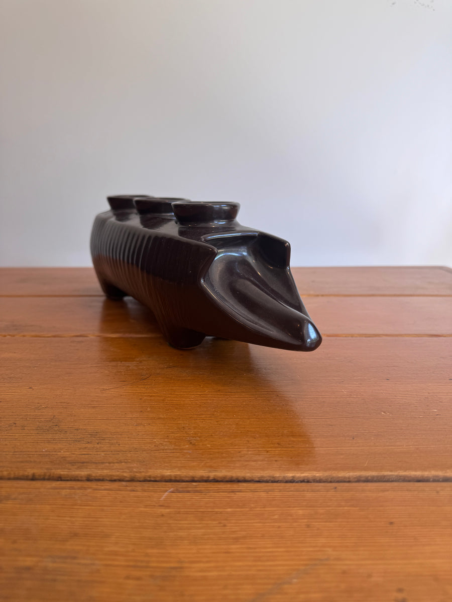 Rare Redwing Ceramic Pig Candle Holder