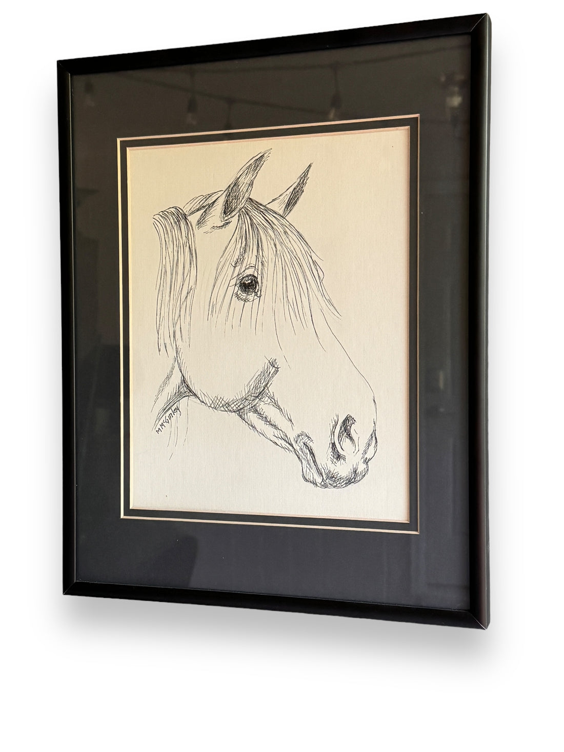 Ink Portrait of a Horse - WA Local Artist