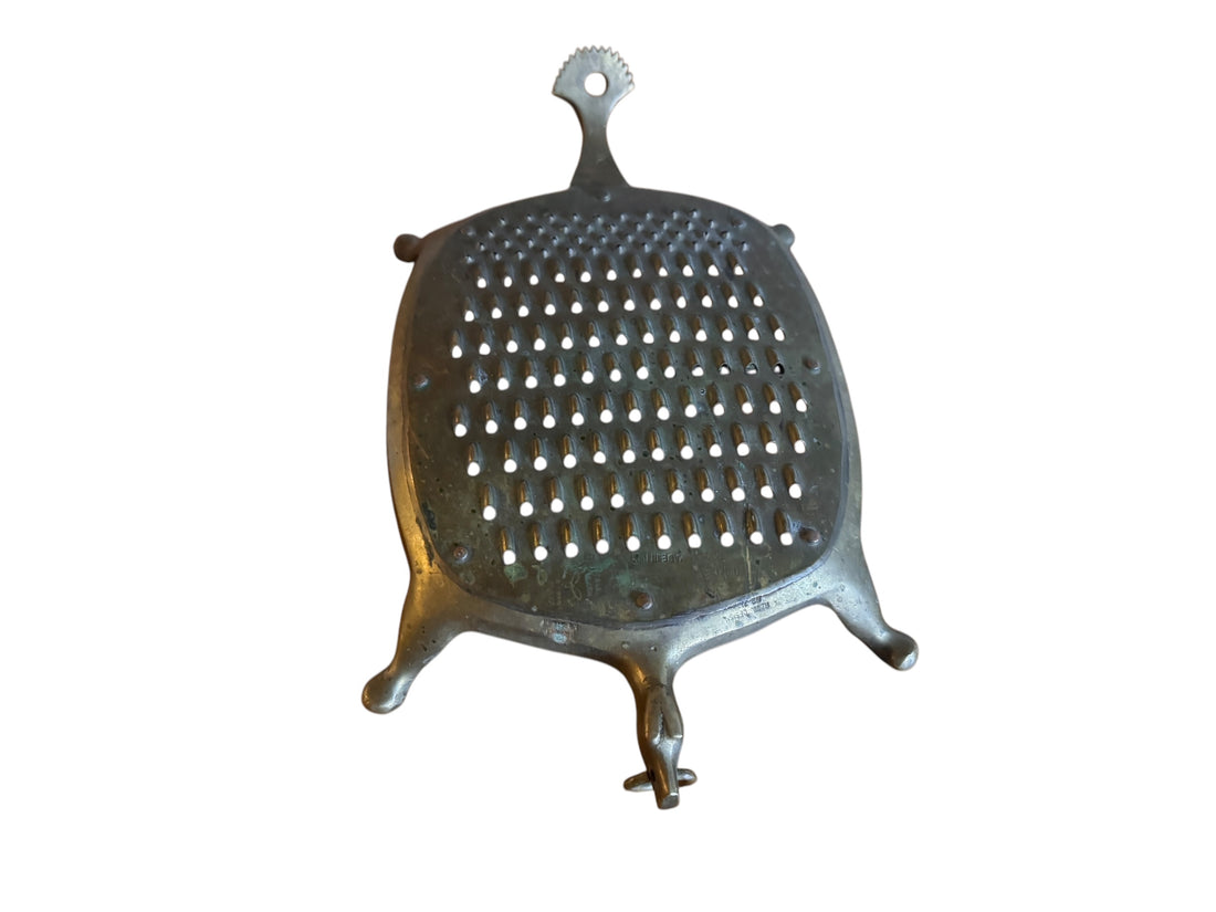 Brass Turtle Grater Kitchen Utensil Food Processor