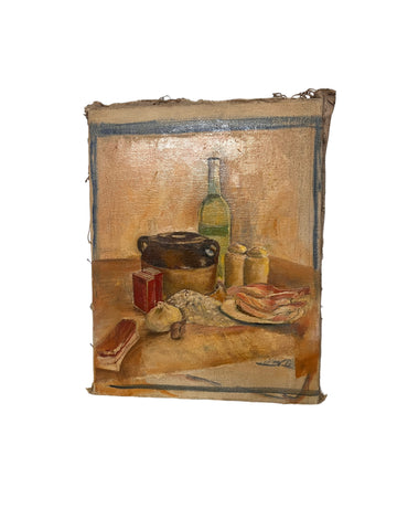 Antique Still Life Kitchen Canvas Painting
