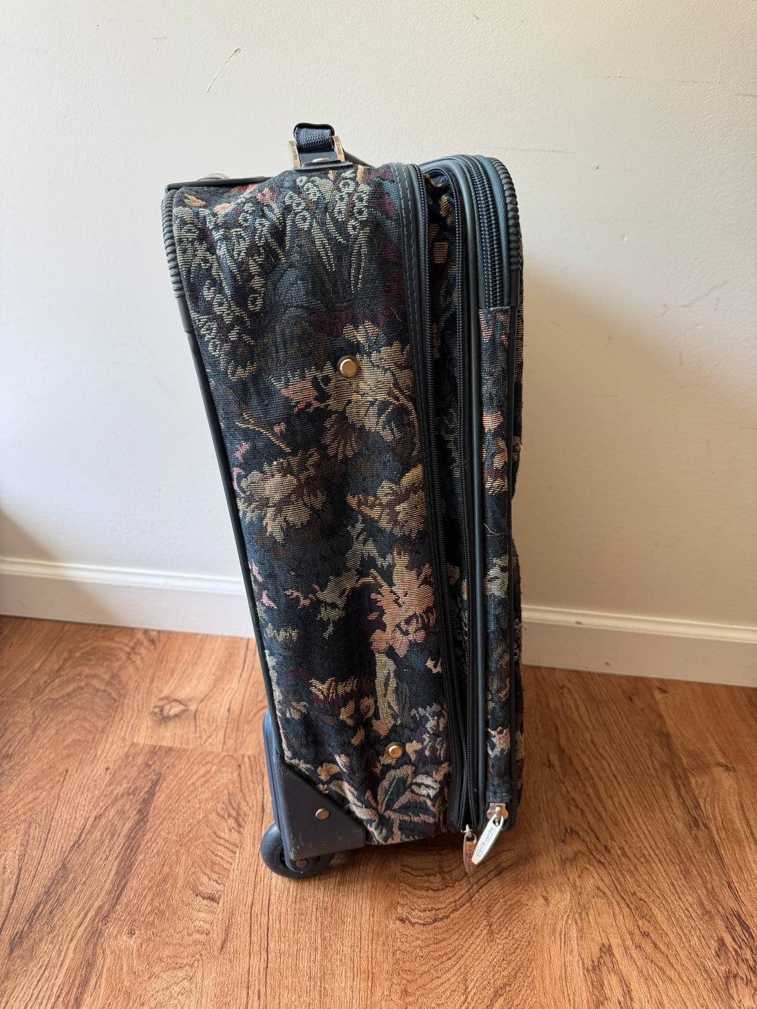 Pierre Cardin Floral Travel Carry-On vintage