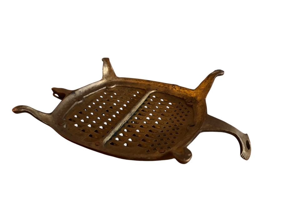 Brass Turtle Grater Kitchen Utensil Food Processor