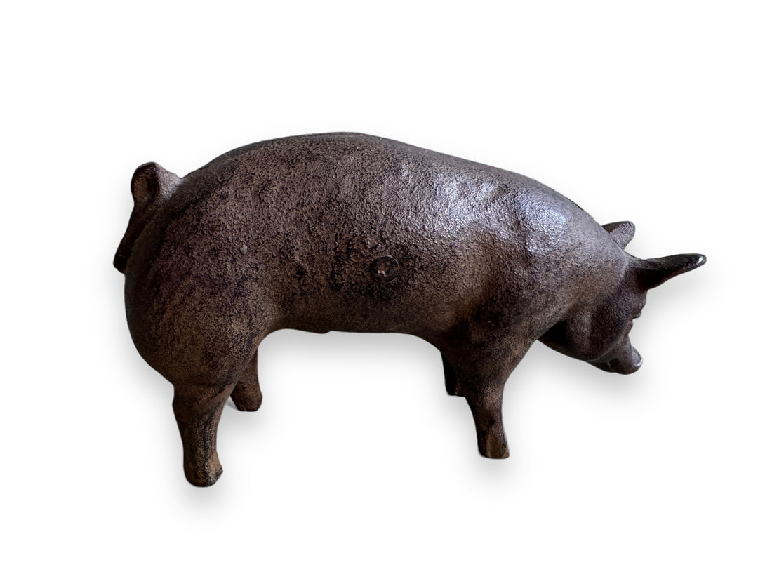 Iron Pig Door Stop