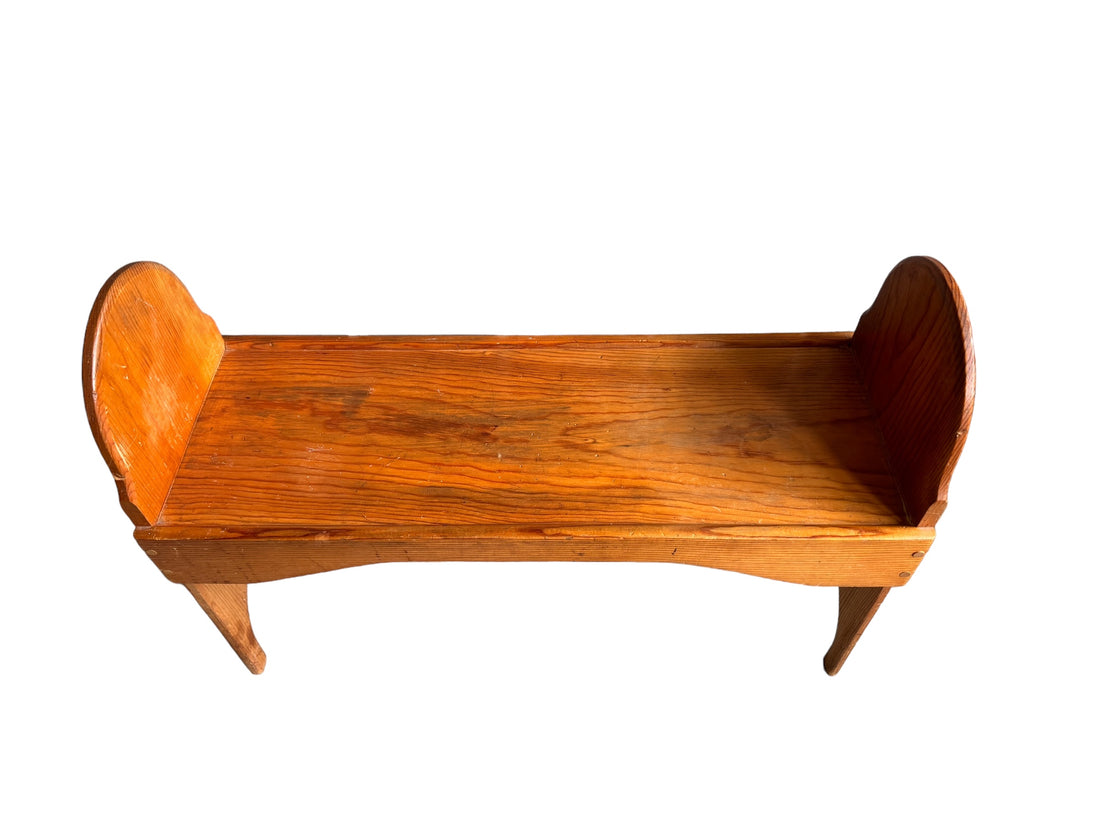 Vintage Wood Stool Bench