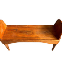 Vintage Wood Stool Bench