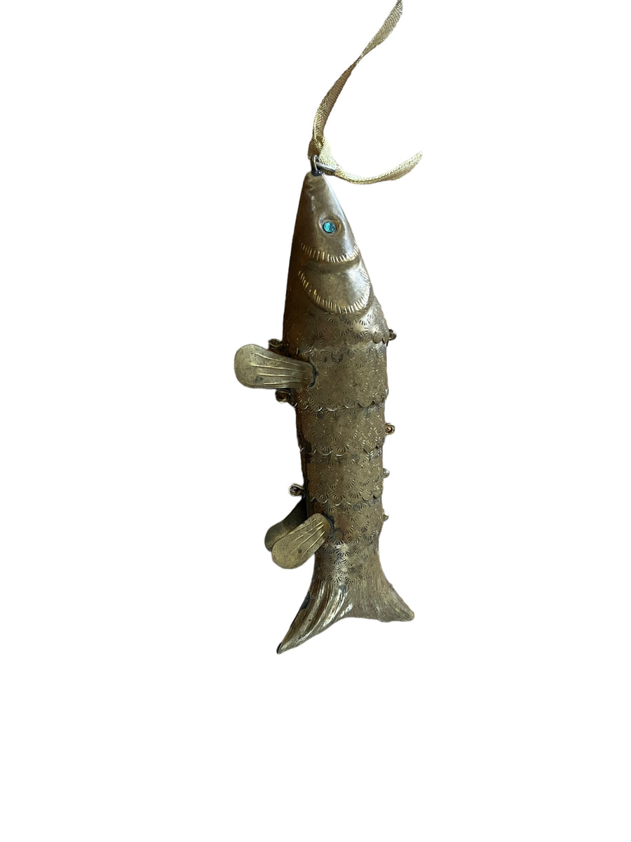 Articulating Brass Fish Vintage