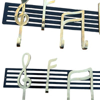 Music Note Wall Hooks Vintage Brass (Each Sold Separately)