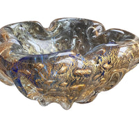 Murano Crystal Glass Ashtray Dish