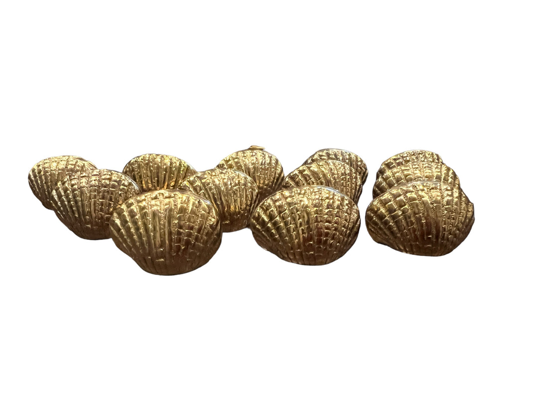 Brass Shell Table Place Holders Set of 12