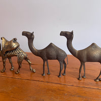 Etched Brass Camel Figures Vintage (Sold Separately)