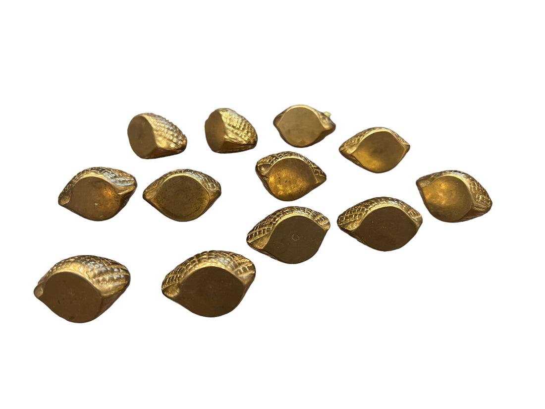 Brass Shell Table Place Holders Set of 12