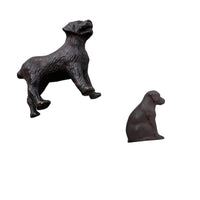 Solid Metal Dog Statue