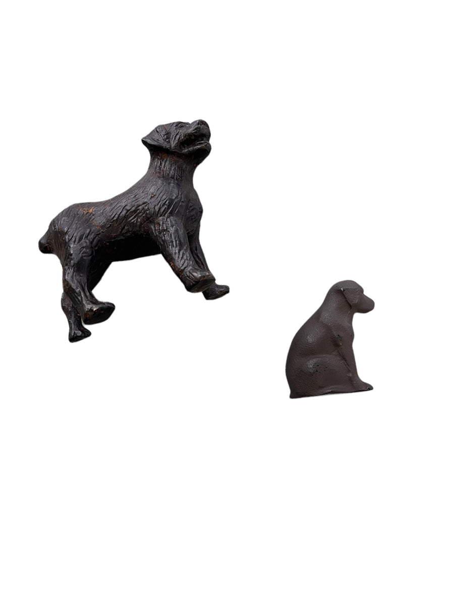 Solid Metal Dog Statue