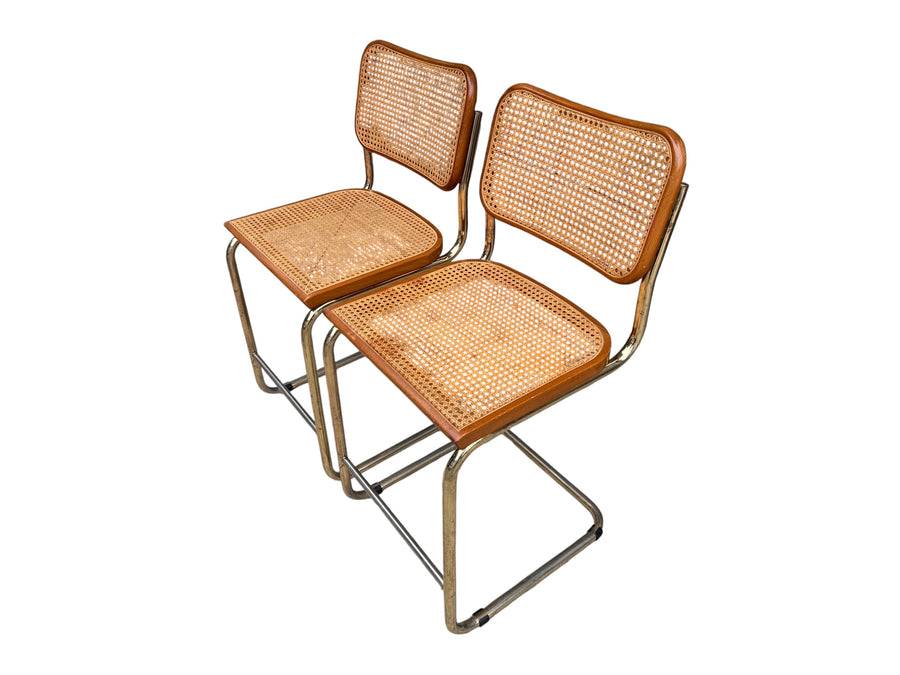 Italian Vintage Marcel Breuer Bar Stools - Made in Italy (set of 2)