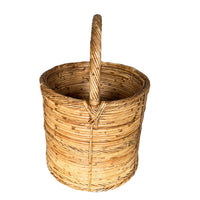 Bamboo Vintage Storage Basket with Handle