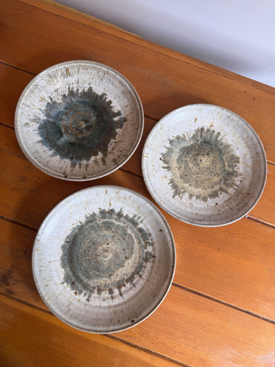 Ceramic Dinner Plates Studio Pottery Vintage (sold individually)