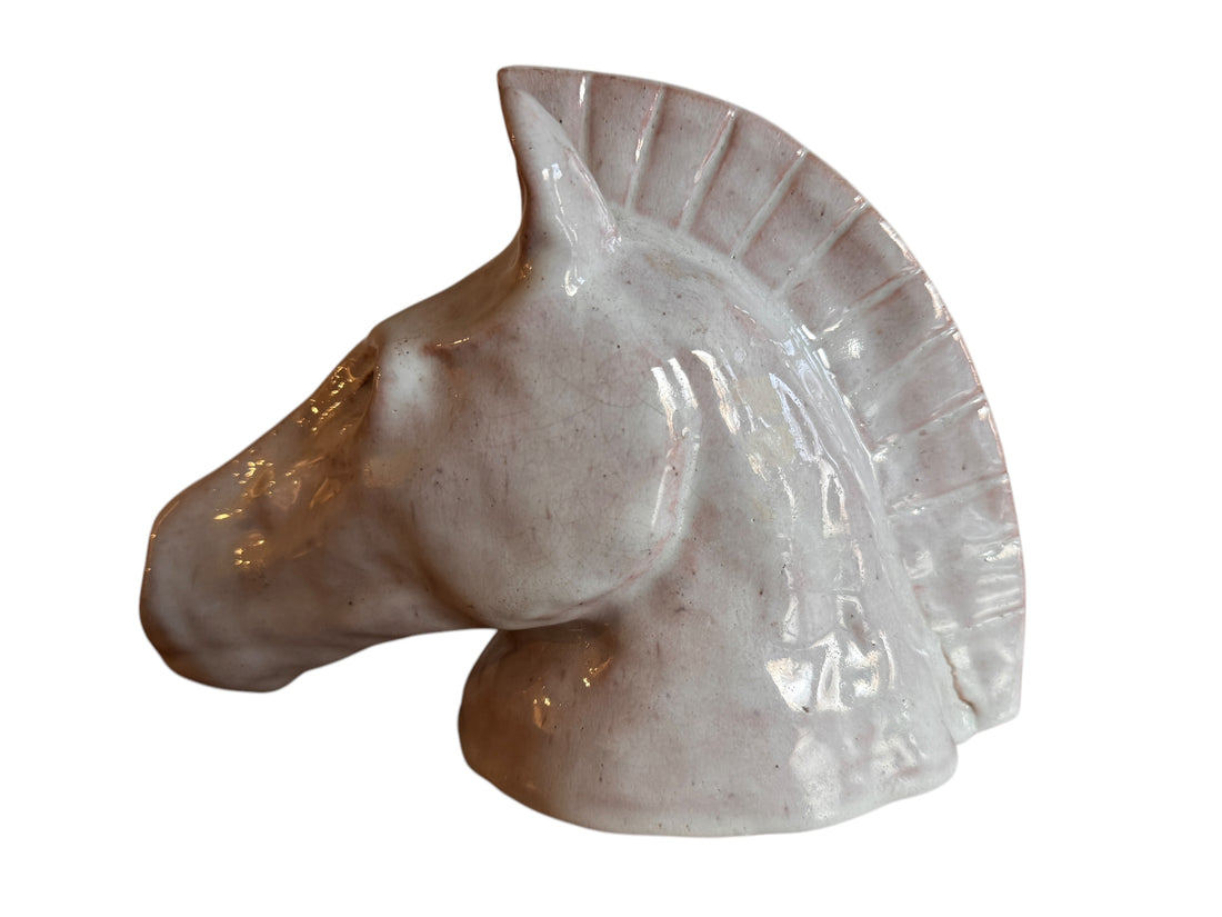 Ceramic Horse Head Sculpture 1938 Studio Pottery Figure