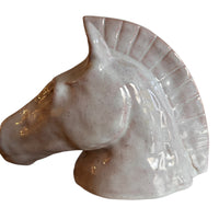 Ceramic Horse Head Sculpture 1938 Studio Pottery Figure