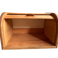 Primitive Farm House Roller Wood Bread Box