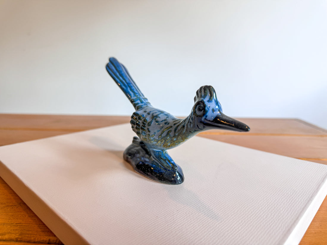 Howard Pierce Ceramic Roadrunner Sculpture