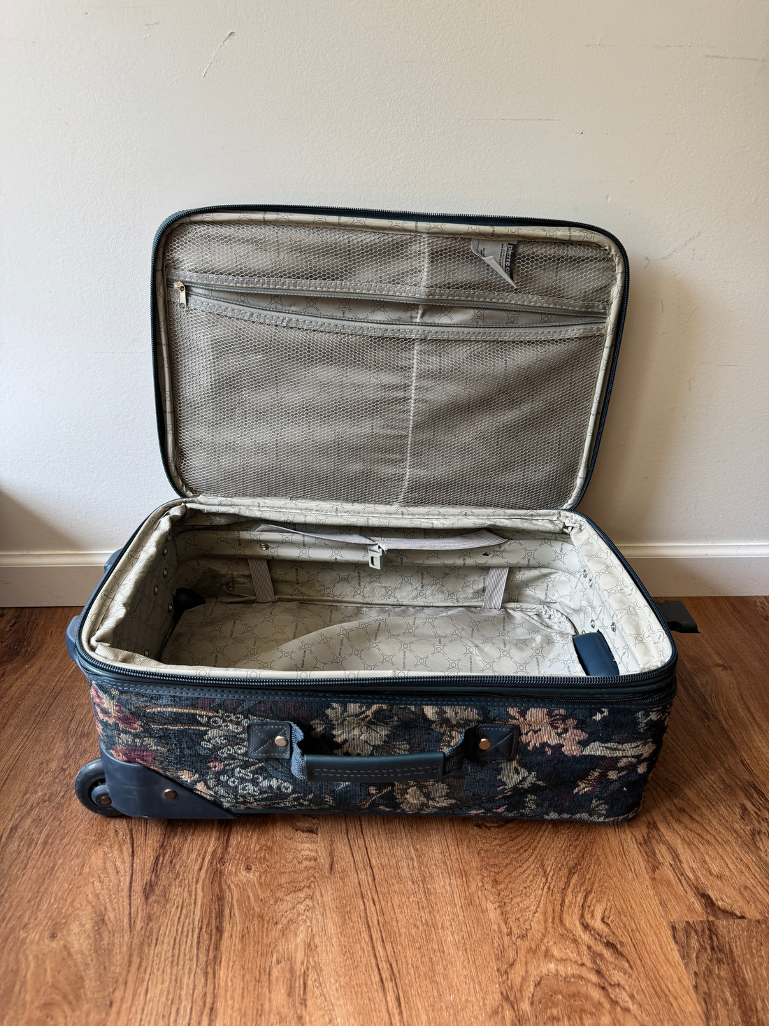 Pierre Cardin Floral Travel Carry-On vintage