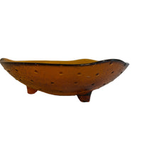 1970s Spanish Amber Glass Dish