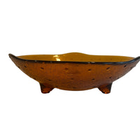 1970s Spanish Amber Glass Dish